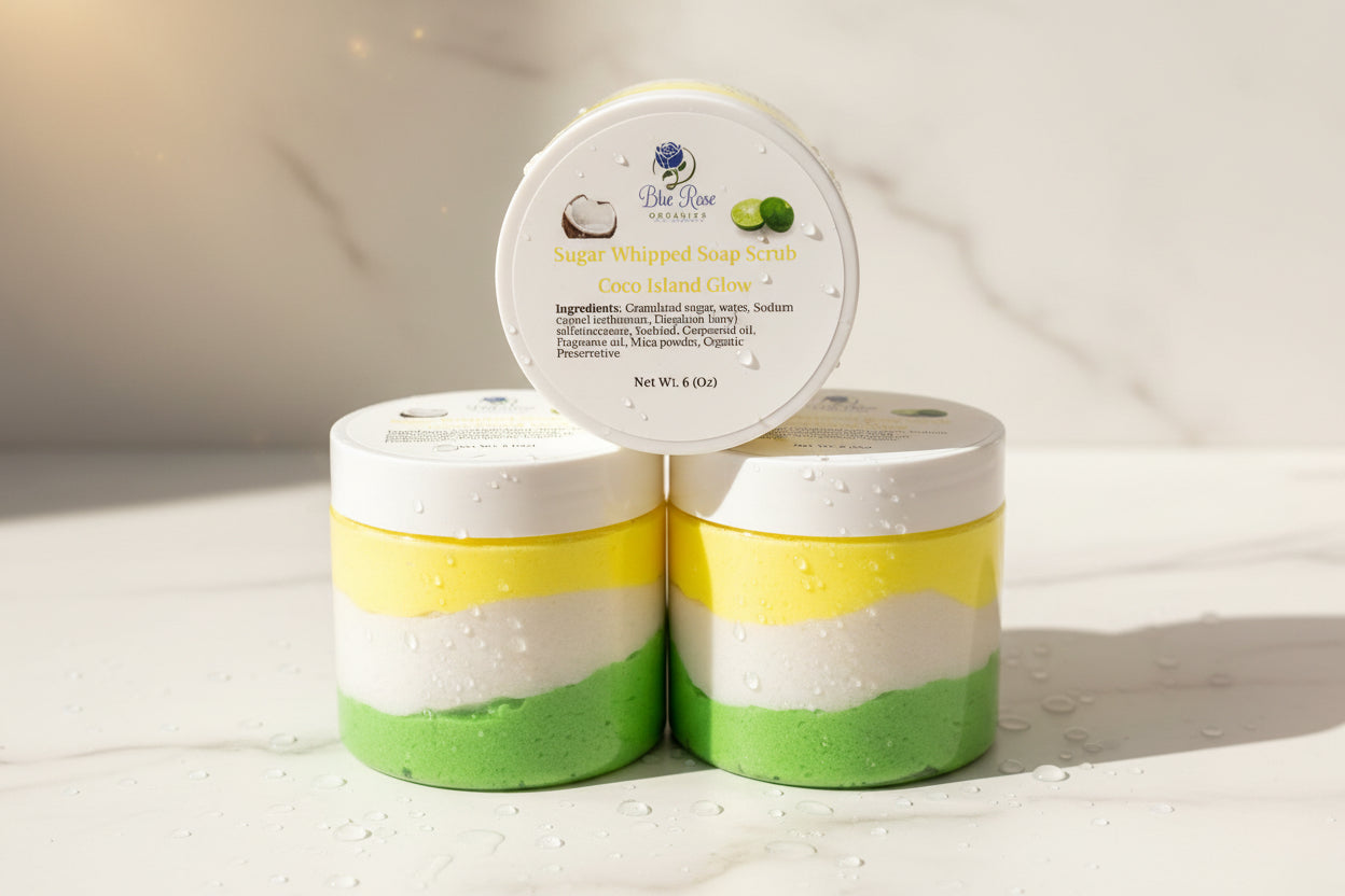Coco Island Glow | Sugar Whipped Soap Scrub  (Limited Edition)